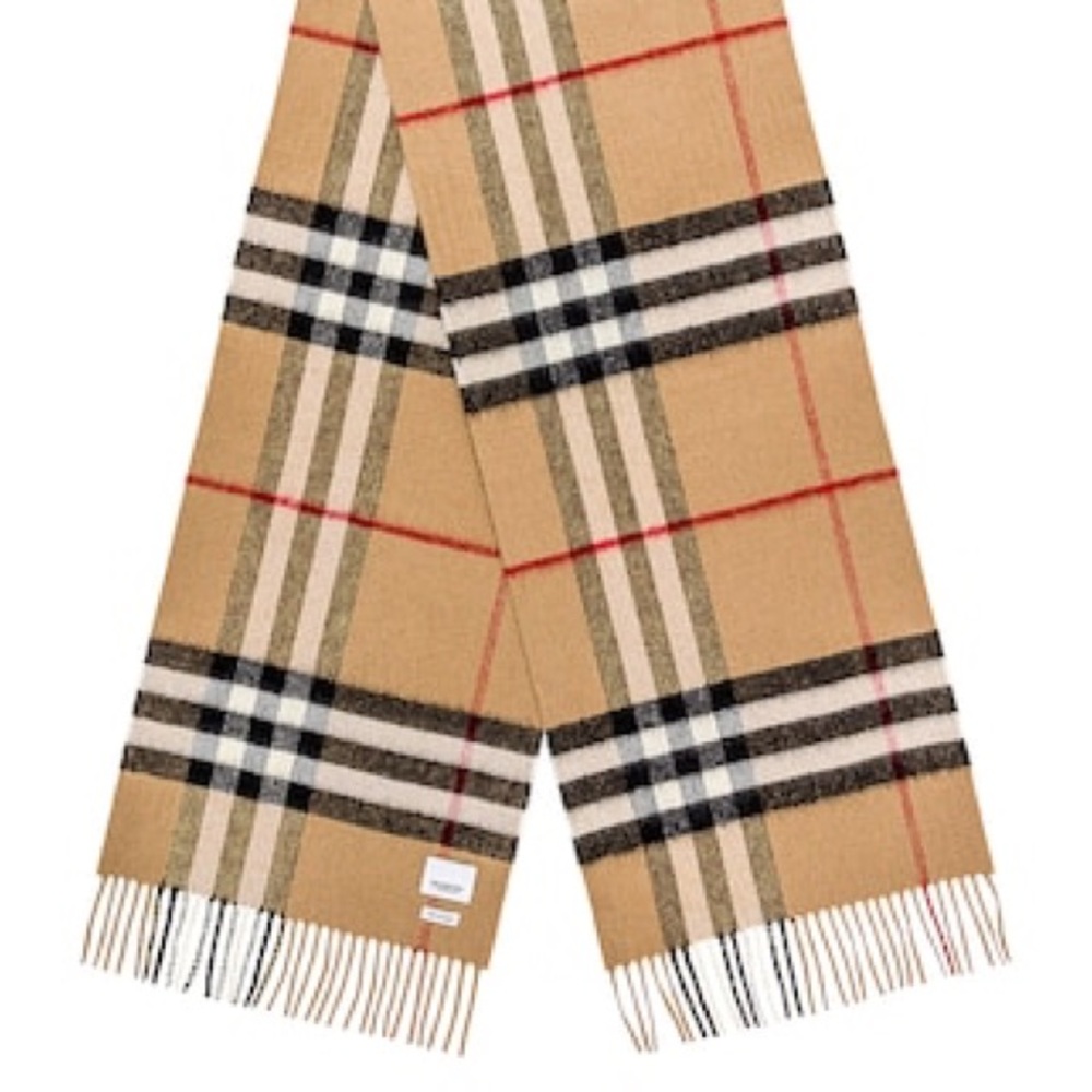 Burberry 100% Check Cashmere Scarf
